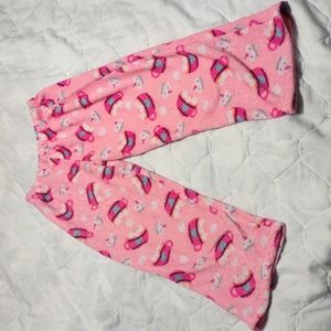 💙 Fleece Pants; Flame resistant; girl's size M 7-8